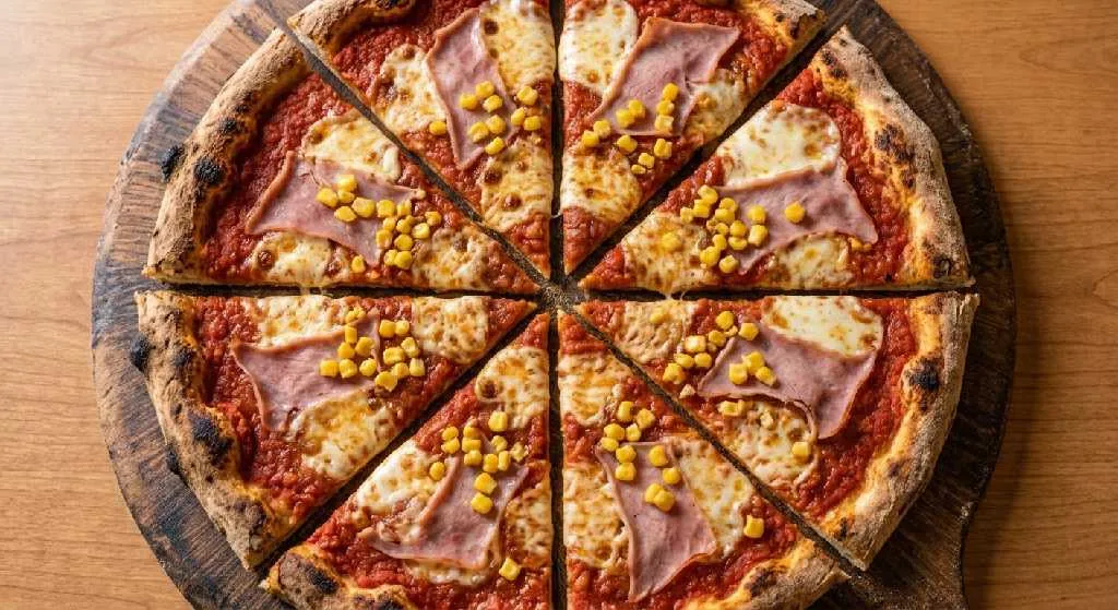 Pizza Alfa Jamón y Maíz